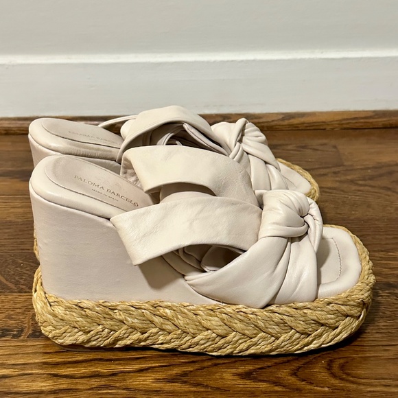 Paloma Barcelo Wrap Leather Sandals Size 40 - Picture 5 of 6